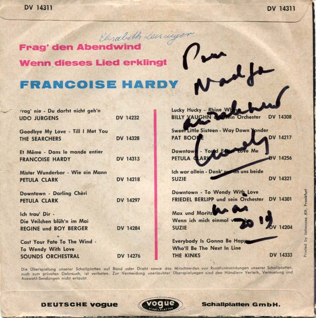 Françoise Hardy Autograph Autogramm | ID 8256131760277
