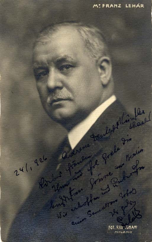 Franz Lehár Autograph Autogramm | ID 14587787870589