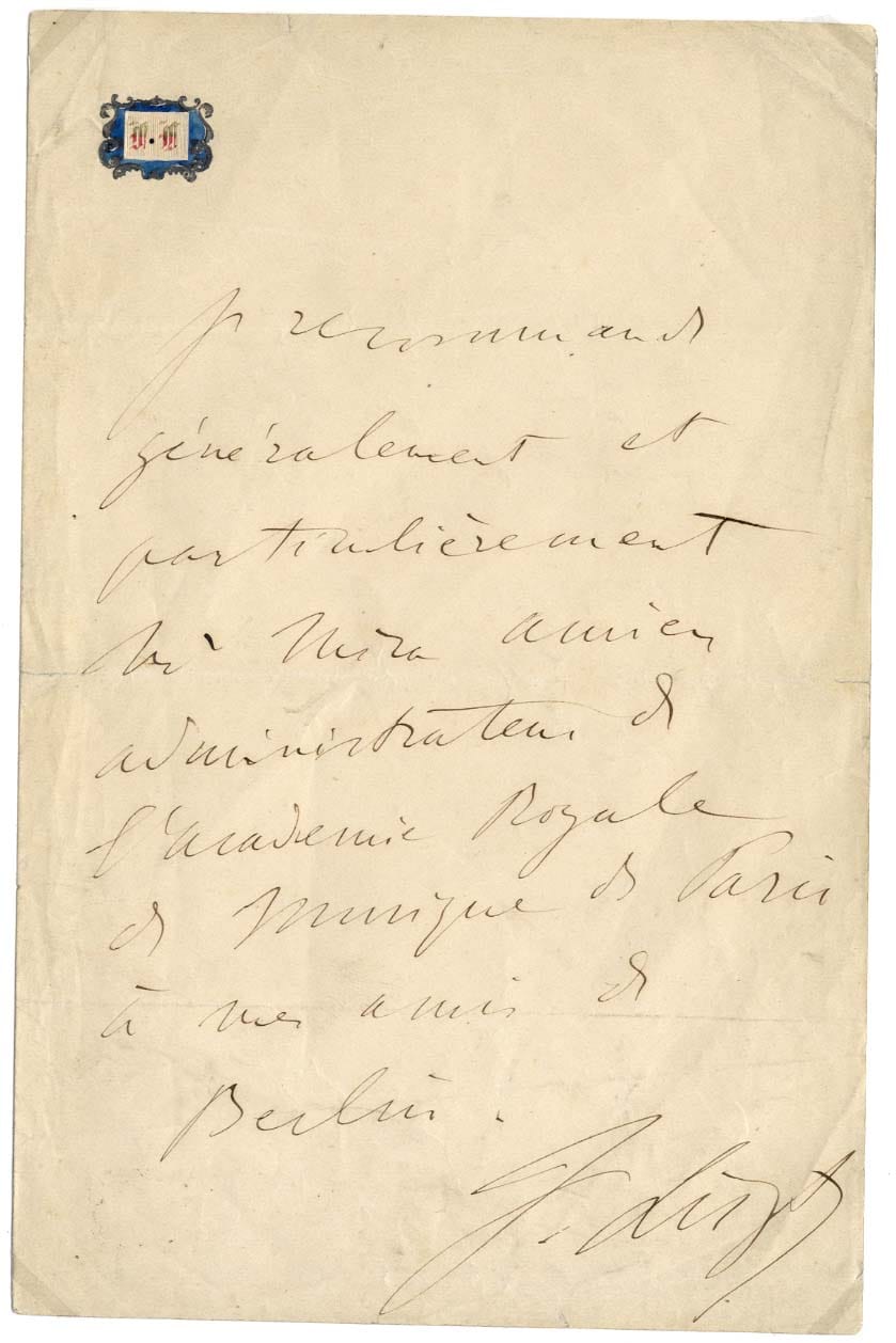 Franz Liszt Autograph Autogramm | ID 7890843730069