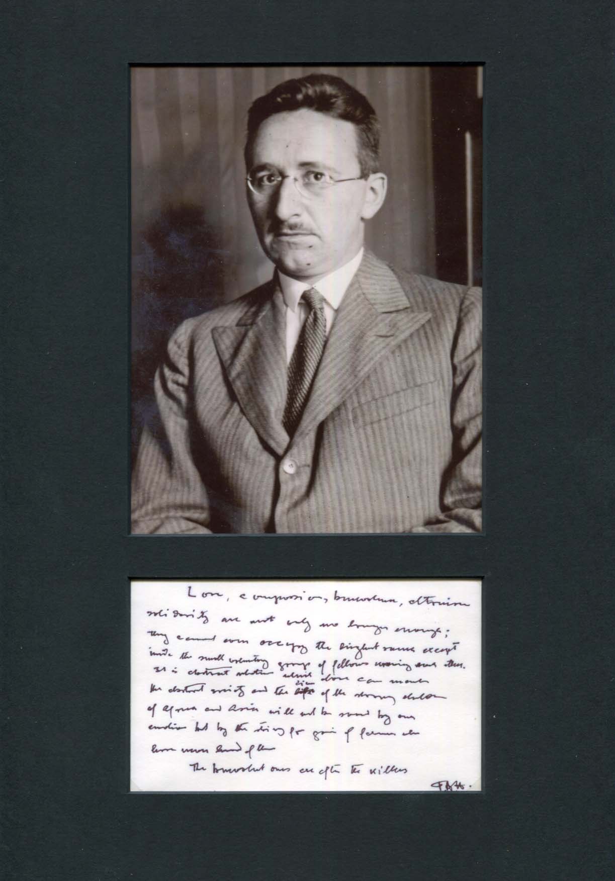 Friedrich August Hayek Autograph Autogramm | ID 8028861038741