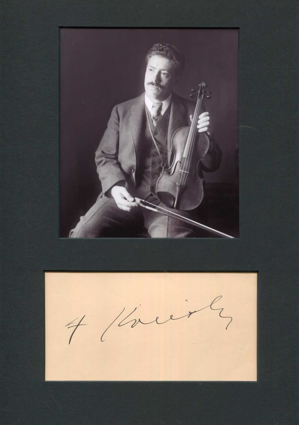 Fritz Kreisler Autograph Autogramm | ID 14678885335421