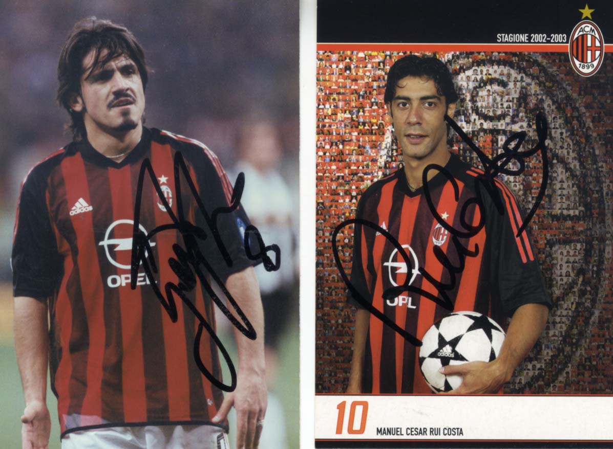 Gennaro &amp; Rui &amp; others Gattuso &amp; Costa &amp; others Autograph Autogramm | ID 14882617590141