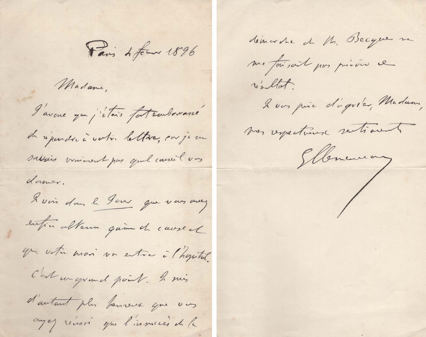 Georges Benjamin Clemenceau Autograph Autogramm | ID 8475123581077