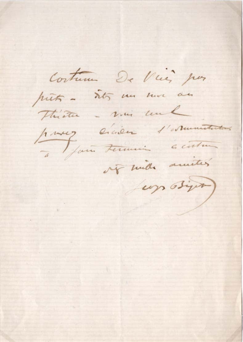 Georges Bizet Autograph Autogramm | ID 7974979829909
