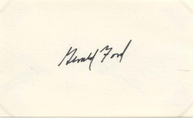 Gerald Ford Autograph Autogramm | ID 14872296980861