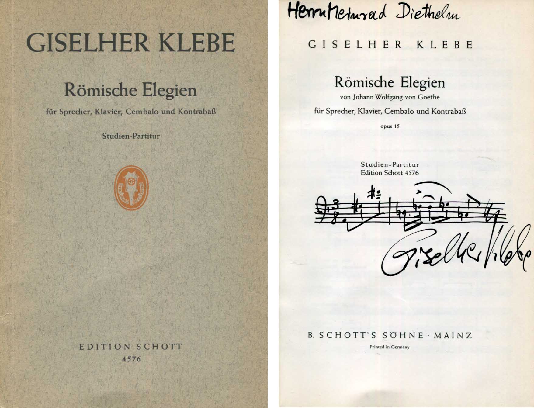 Giselher  Klebe Autograph Autogramm | ID 8591864463509