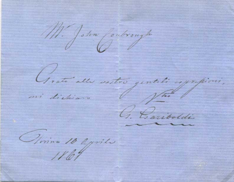 Giuseppe Garibaldi Autograph Autogramm | ID 14888206598525