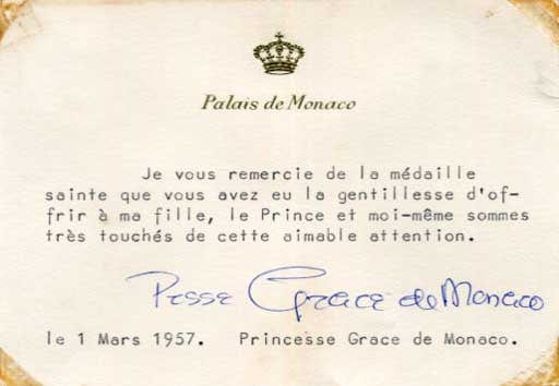 Grace de Monaco Autograph Autogramm | ID 8426973003925