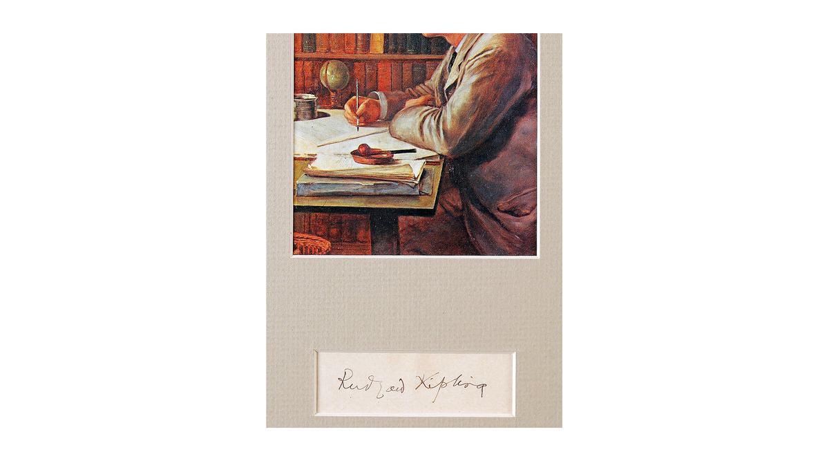 Rudyard Kipling Autograph Autogramm | ID 16049972904317
