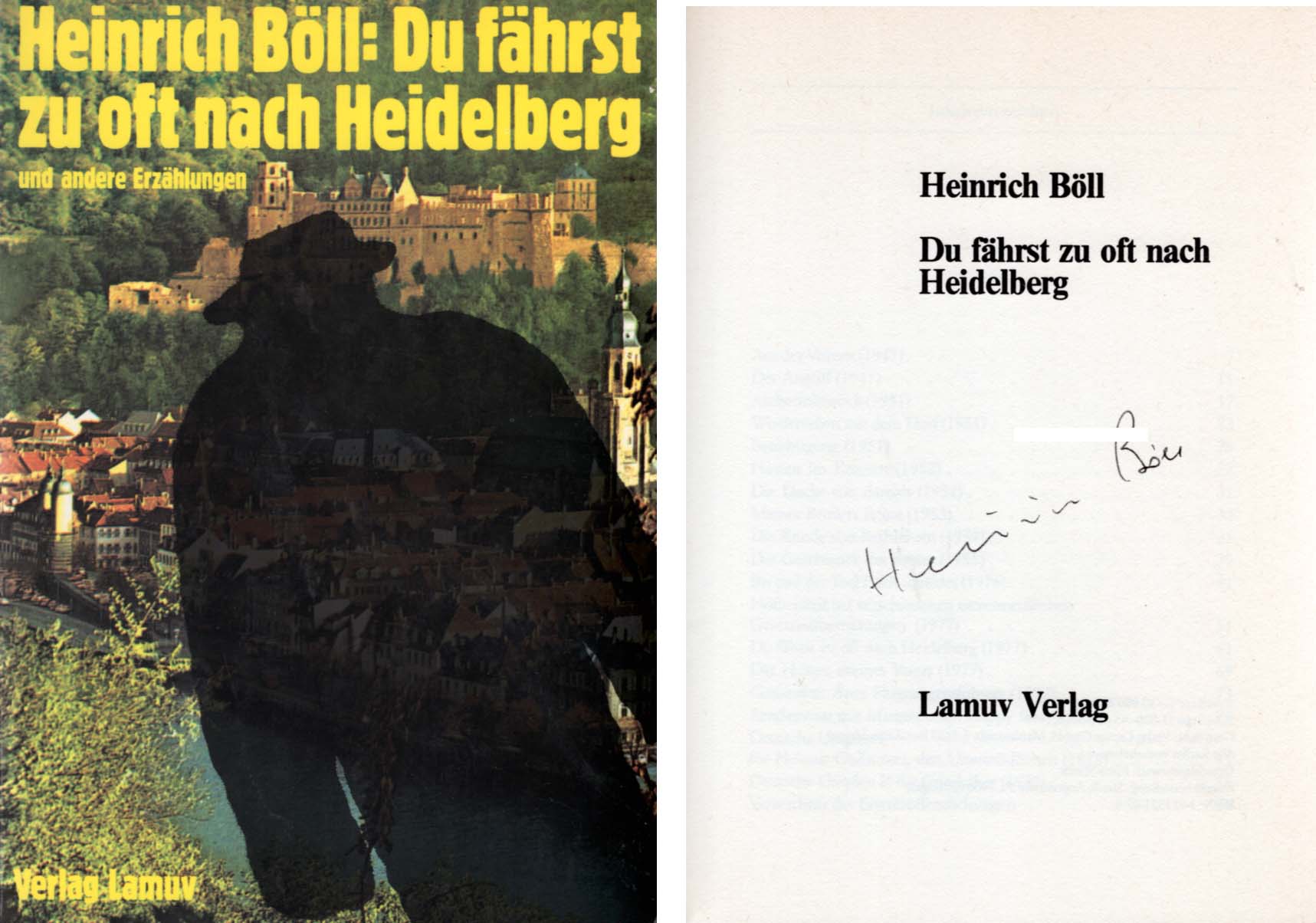 Heinrich Böll Autograph Autogramm | ID 7978615177365