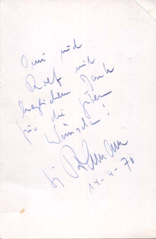 Heinz  Rühmann Autograph Autogramm | ID 8081731944597