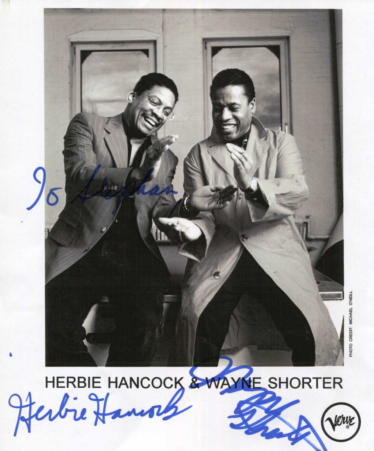 Herbie &amp; Wayne Hancock &amp; Shorter Autograph Autogramm | ID 14603952619901