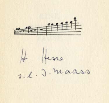 Hermann Hesse Autograph Autogramm | ID 14939464008061