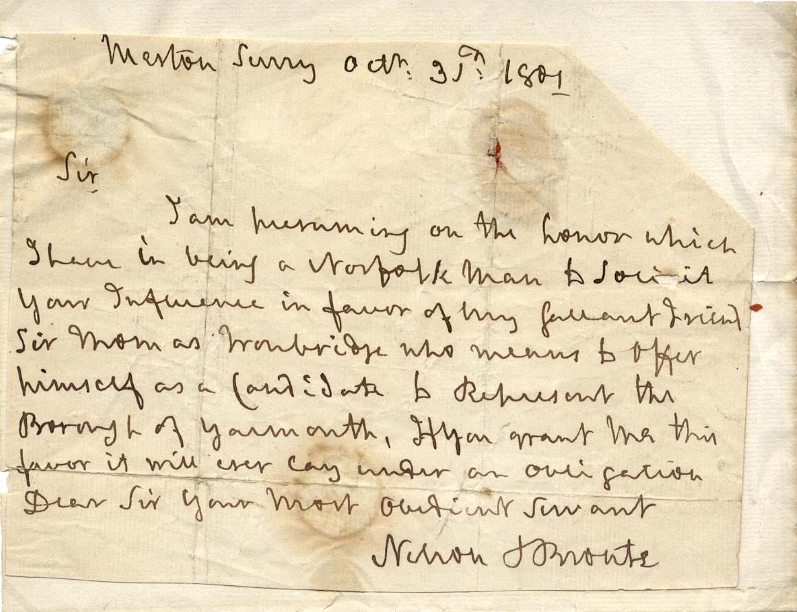 Horatio Nelson Autograph Autogramm | ID 7893374533781