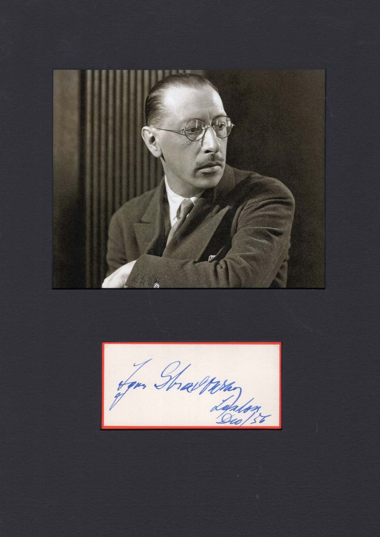 Igor Stravinsky Autograph Autogramm | ID 8229174018197