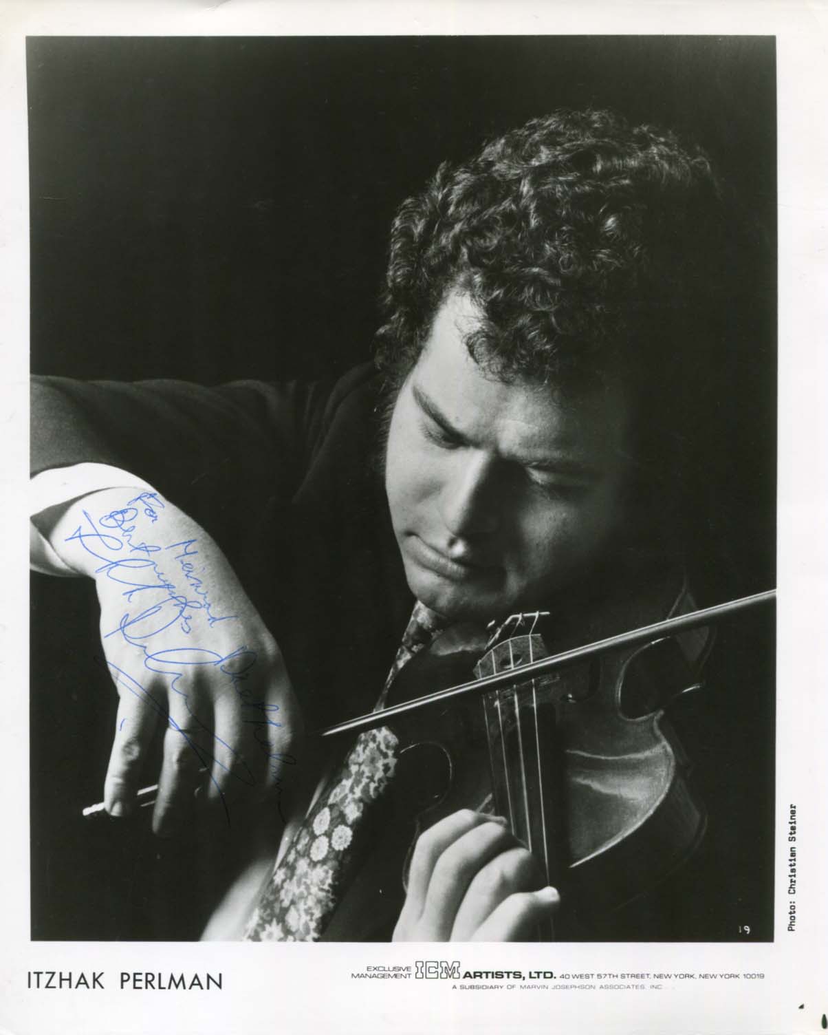 Itzhak Perlman Autograph Autogramm | ID 8142599487637