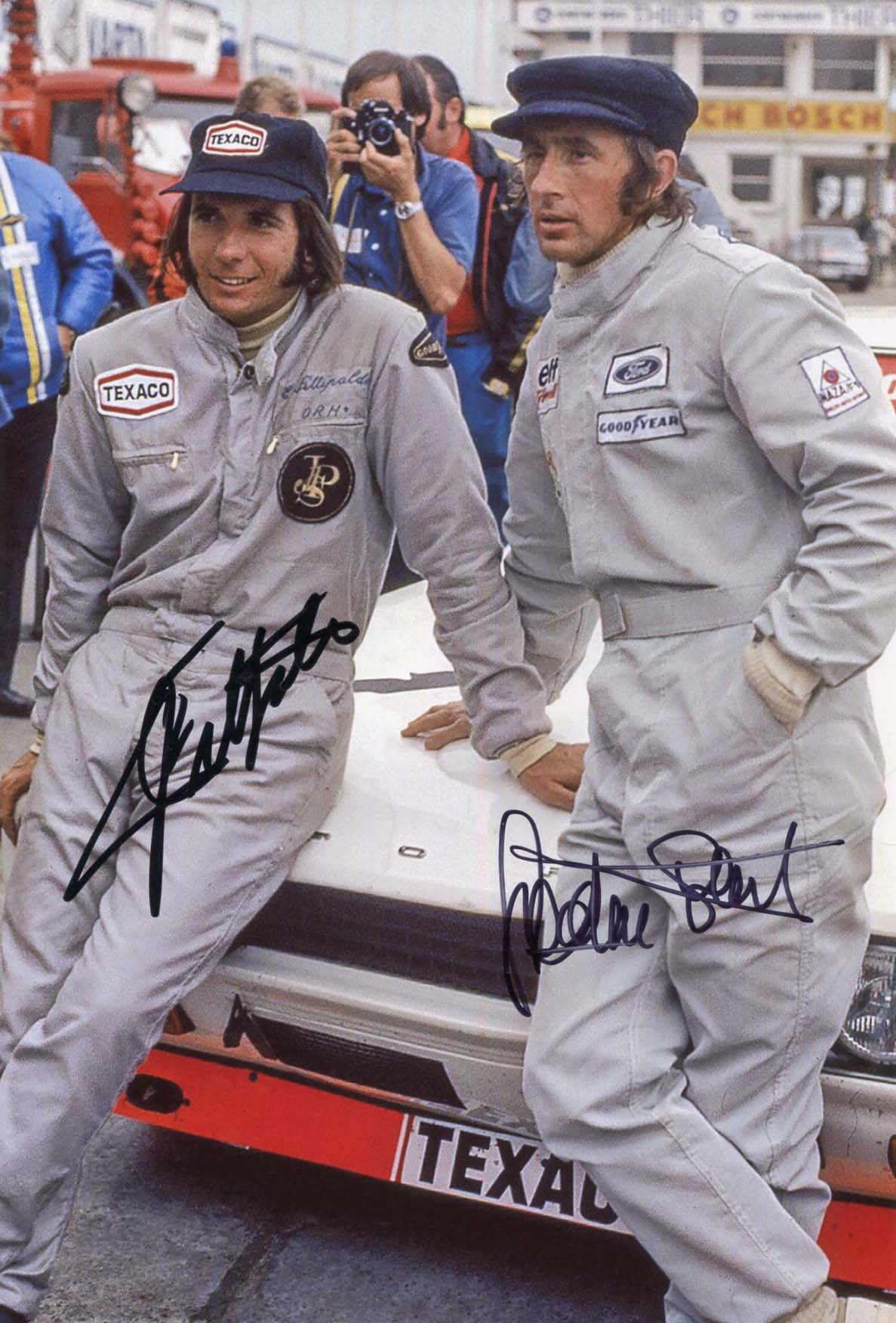 Jackie &amp; Emerson Stewart &amp; Fittipaldi Autograph Autogramm | ID 7889275453589