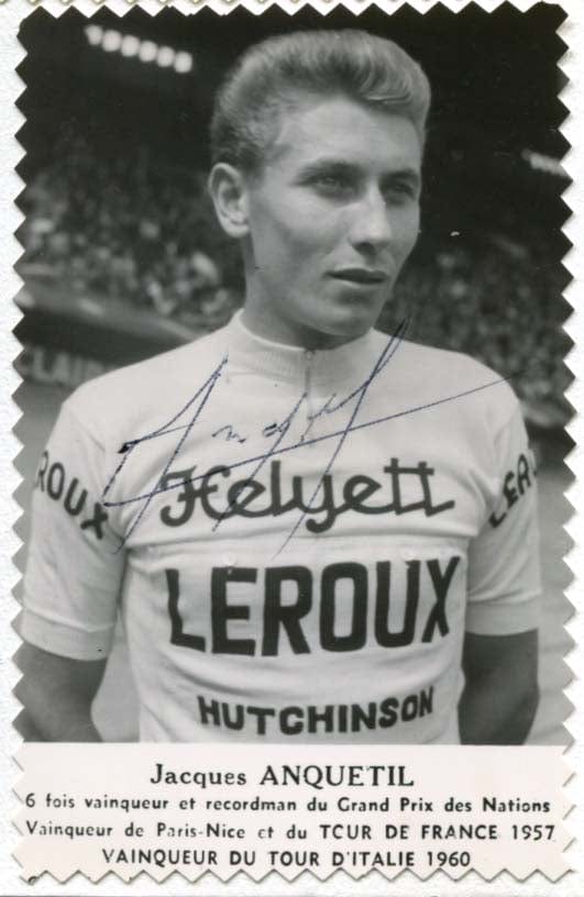 Jacques &amp; Andre &amp; Jean &amp; Michel  Anquetil &amp; Darrigade &amp; Graczyk &amp; Bernard Autograph Autogramm | ID 8213440331925