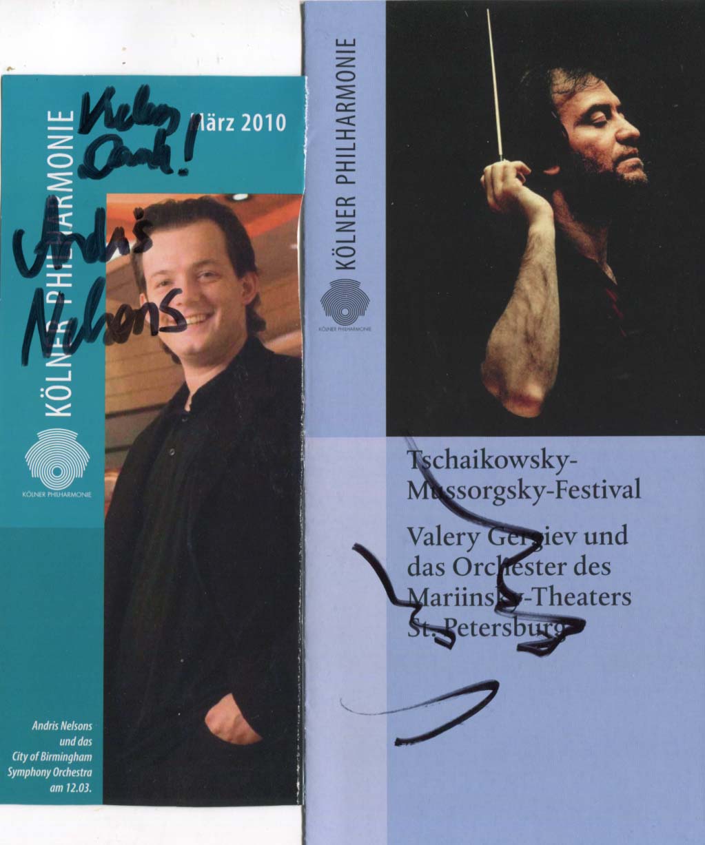 James &amp; Andris &amp; Valery Levine &amp; Nelsons &amp; Gergiev Autograph Autogramm | ID 8025621069973