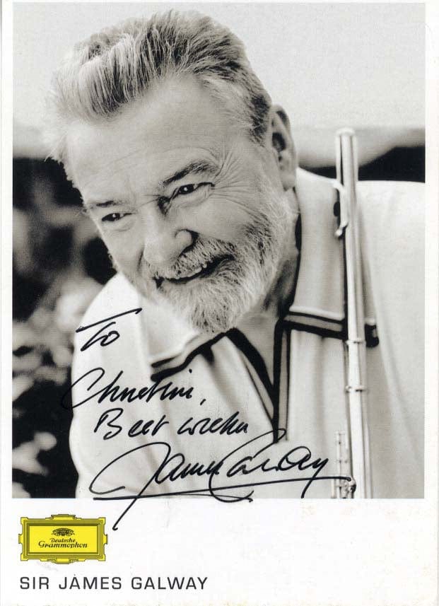 Sir James Galway Autograph Autogramm | ID 14587787247997