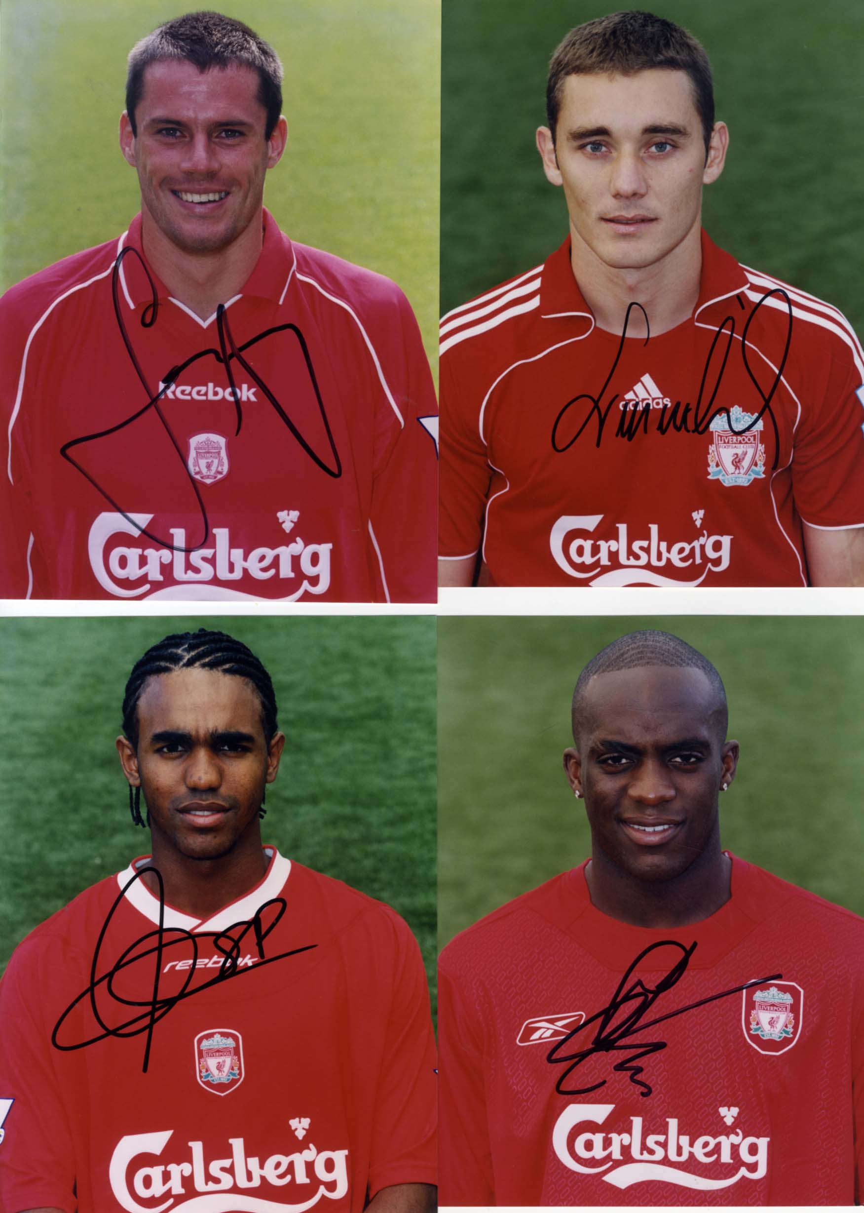 Jamie &amp; John Arne &amp; others Carragher &amp; Riise &amp; others Autograph Autogramm | ID 14885977588093