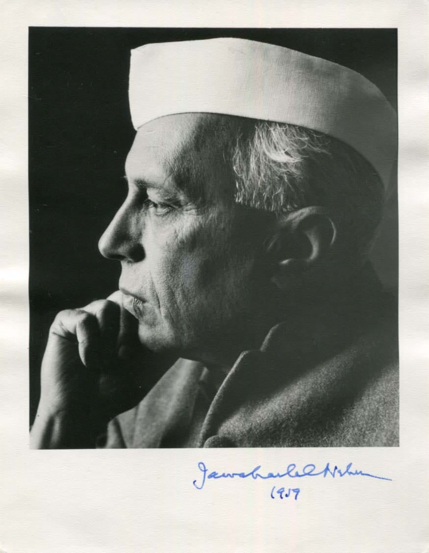 Jawaharlal Nehru Autograph Autogramm | ID 7982555365525