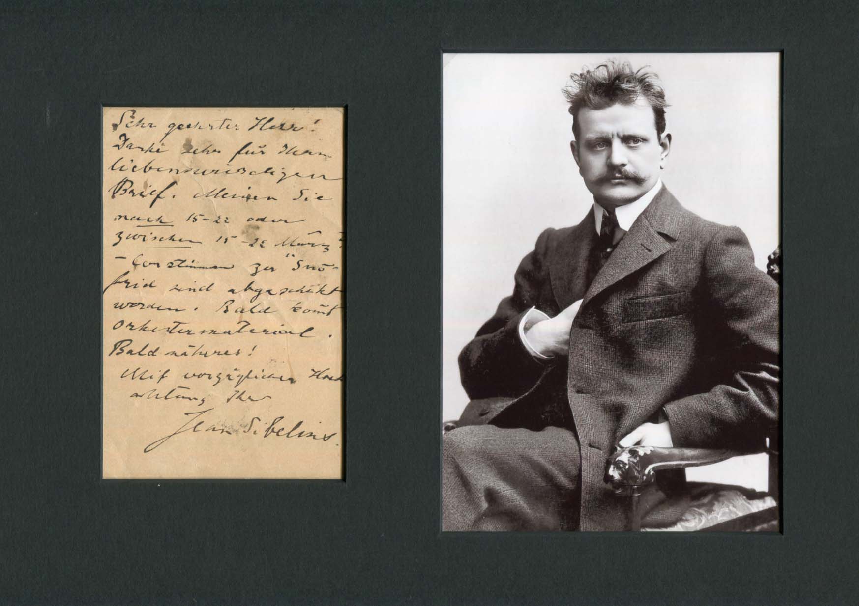 Jean Sibelius Autograph Autogramm | ID 7988434501781