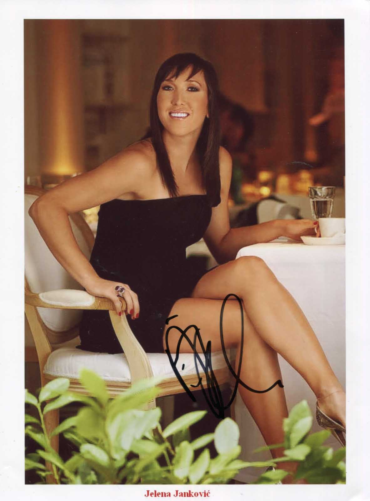 Jelena &amp; Ana Jankovic &amp; Ivanovic Autograph Autogramm | ID 14857285108093