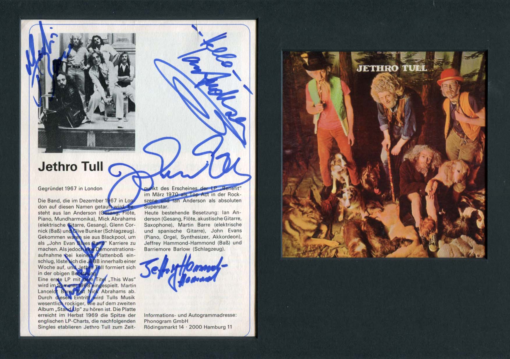 Jethro Tull Autograph Autogramm | ID 8023552360597