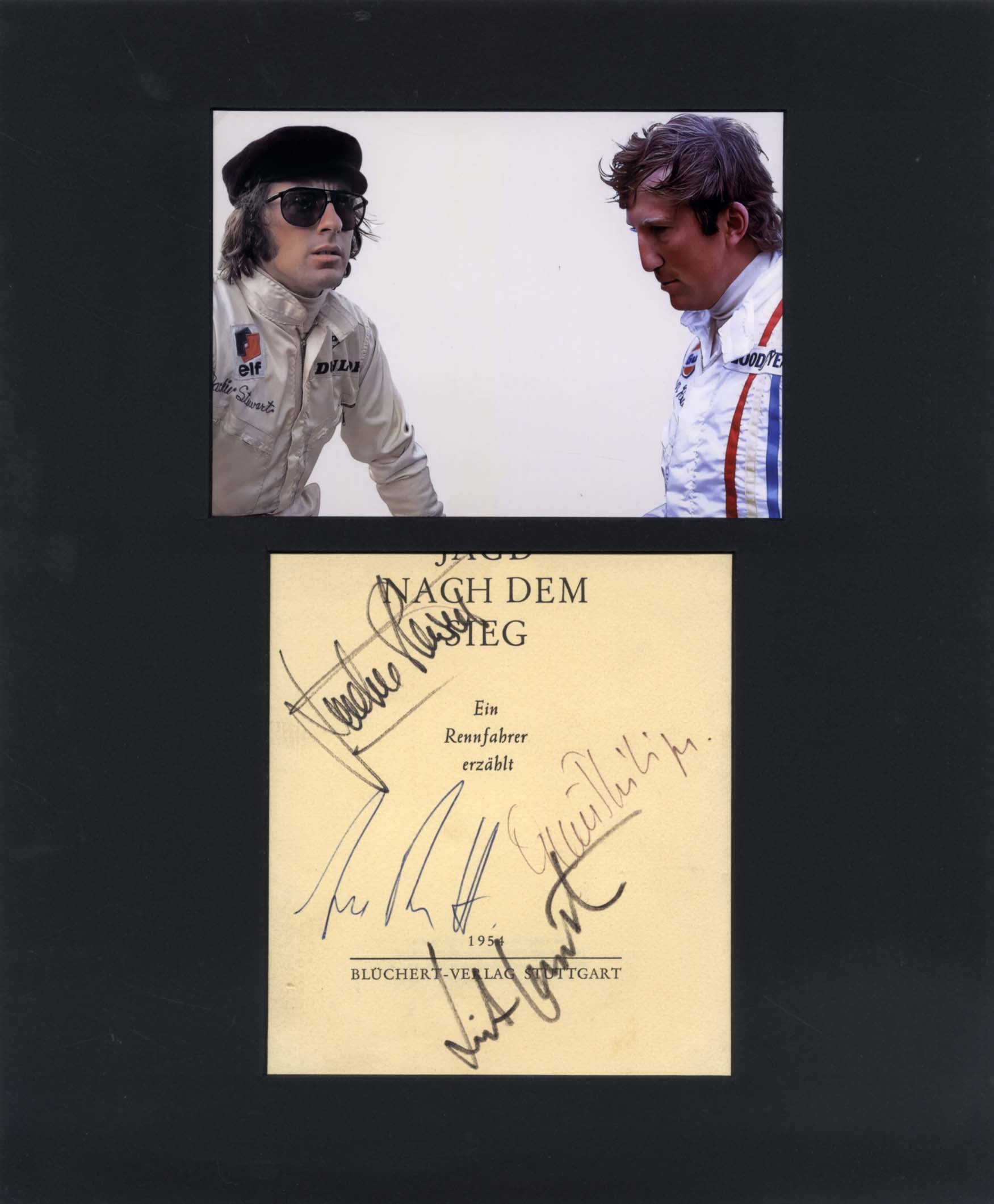 Jochen &amp; Jackie Rindt &amp; Stewart Autograph Autogramm | ID 8081688887445