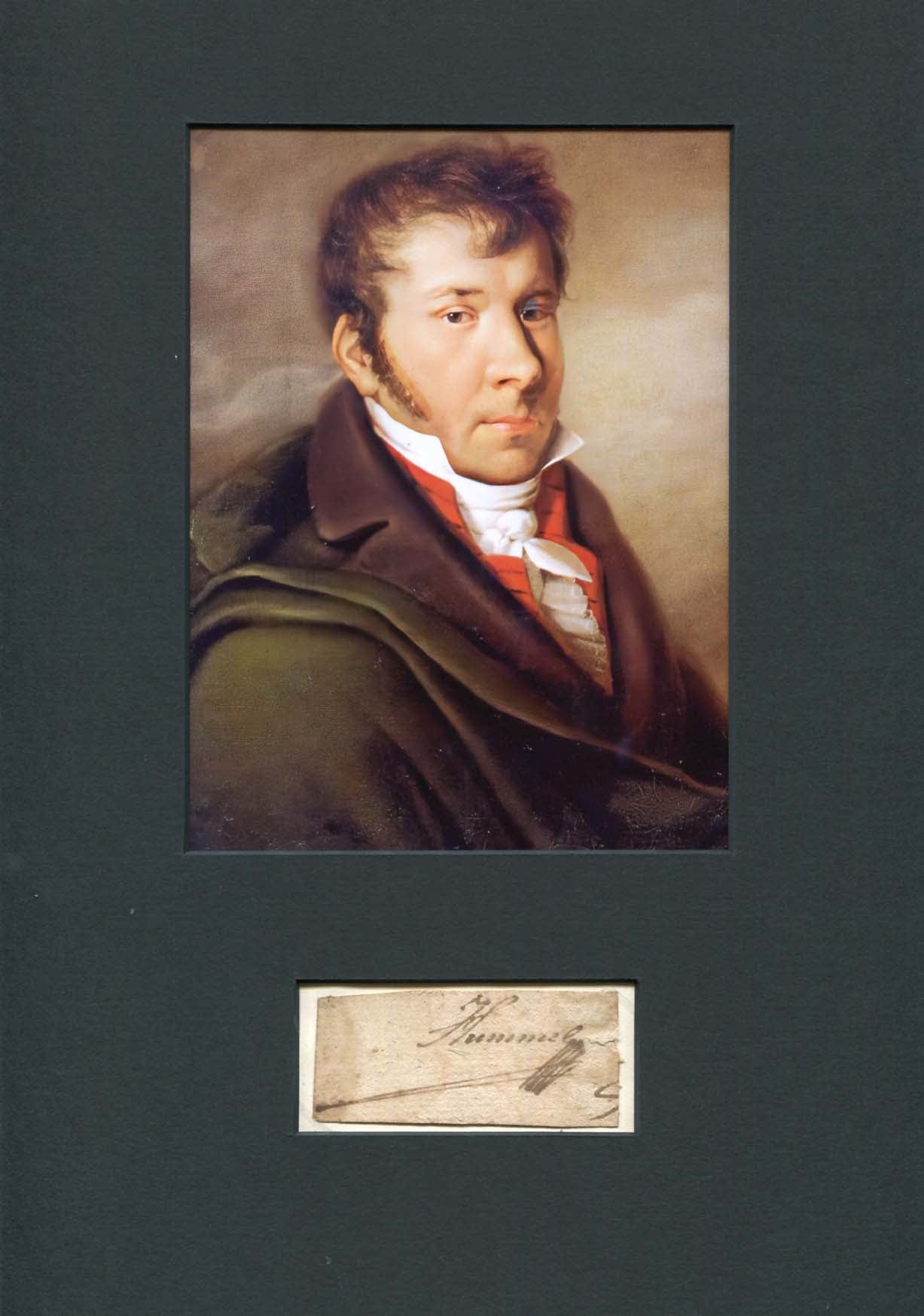 Johann Nepomuk Hummel Autograph Autogramm | ID 7943421395093