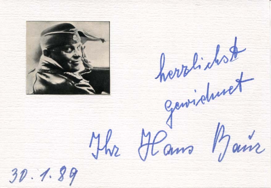 Johann Peter Baur Autograph Autogramm | ID 7885484163221