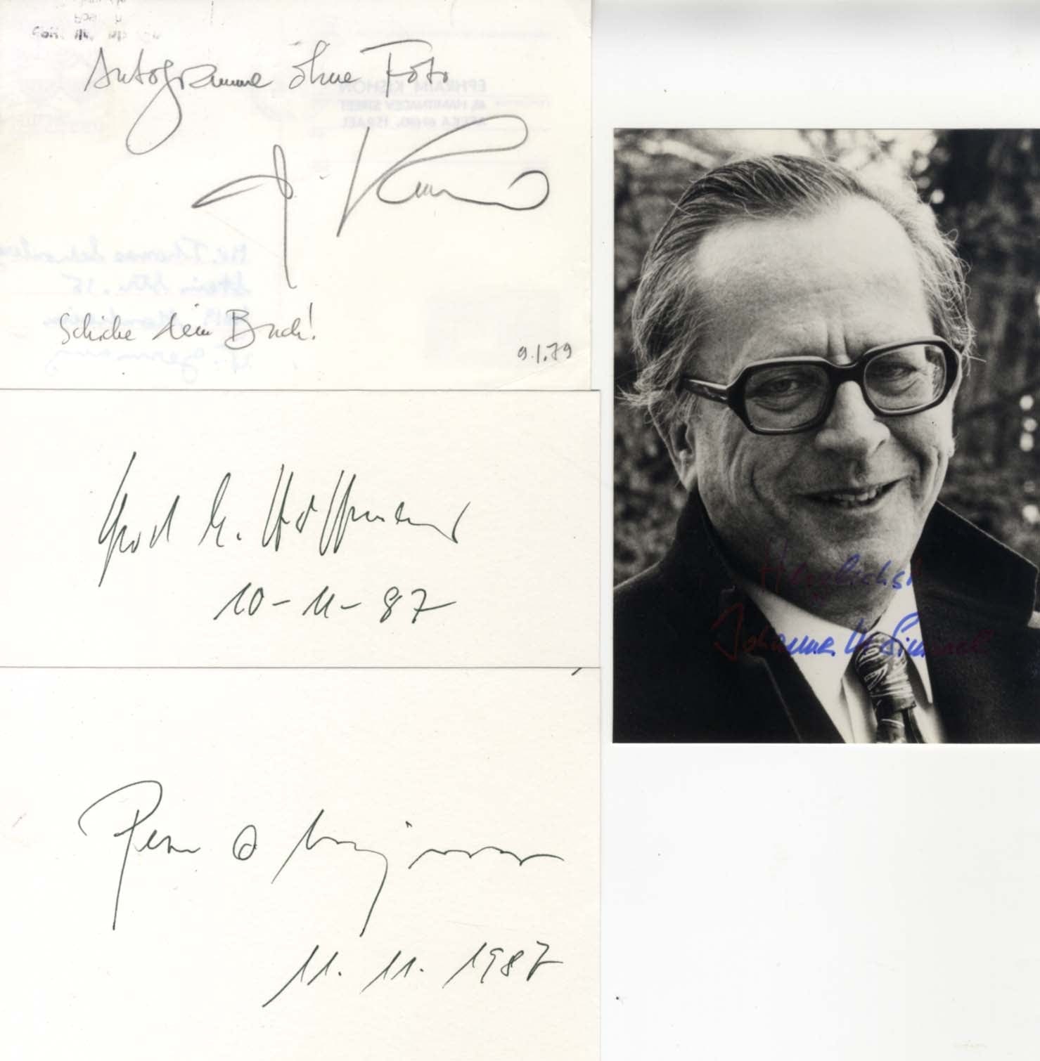 Johannes Mario &amp; Ephraim &amp; Others Simmel &amp; Kishon &amp; Others Autograph Autogramm | ID 8020634042517