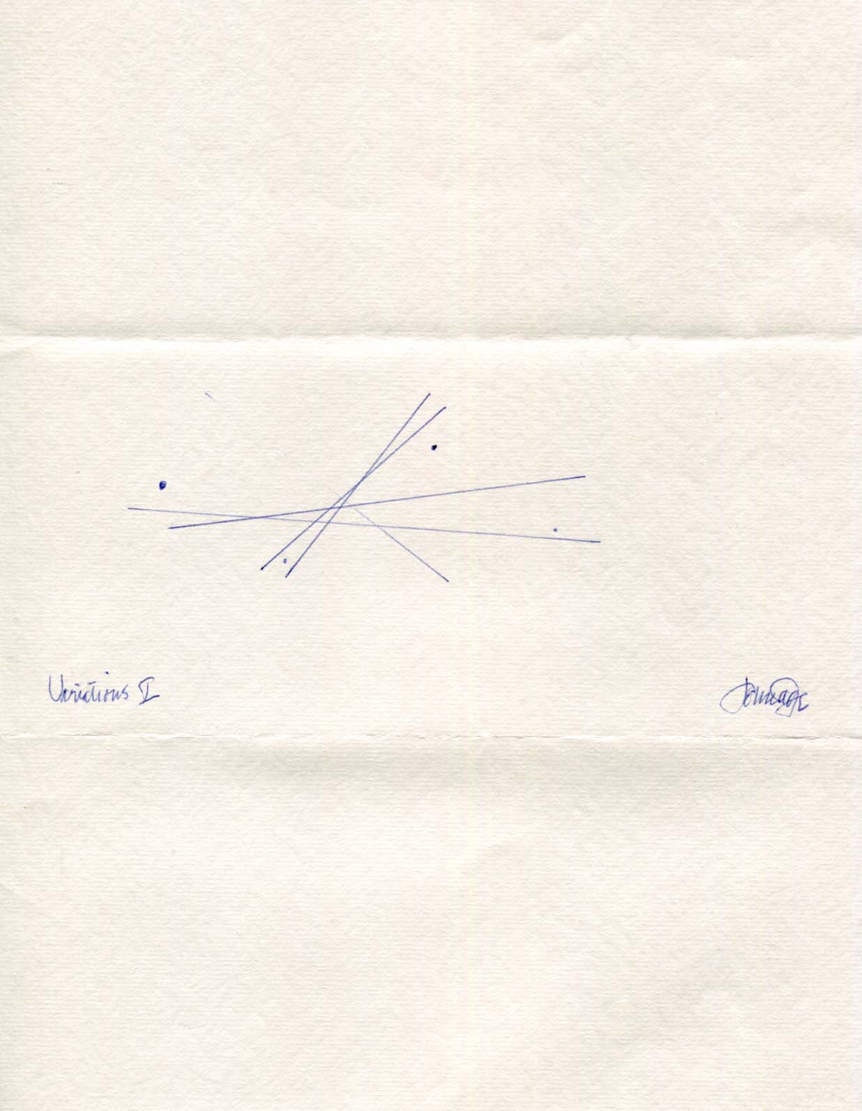 John Cage Autograph Autogramm | ID 8143374581909