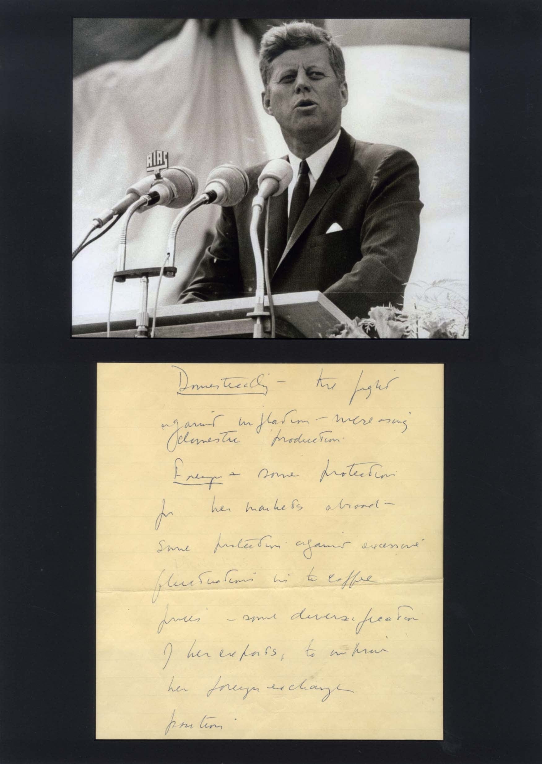 John F. Kennedy Autograph Autogramm | ID 8090270335125