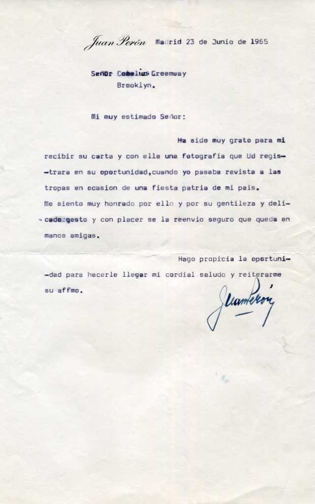 Juan Perón Autograph Autogramm | ID 8426882531477