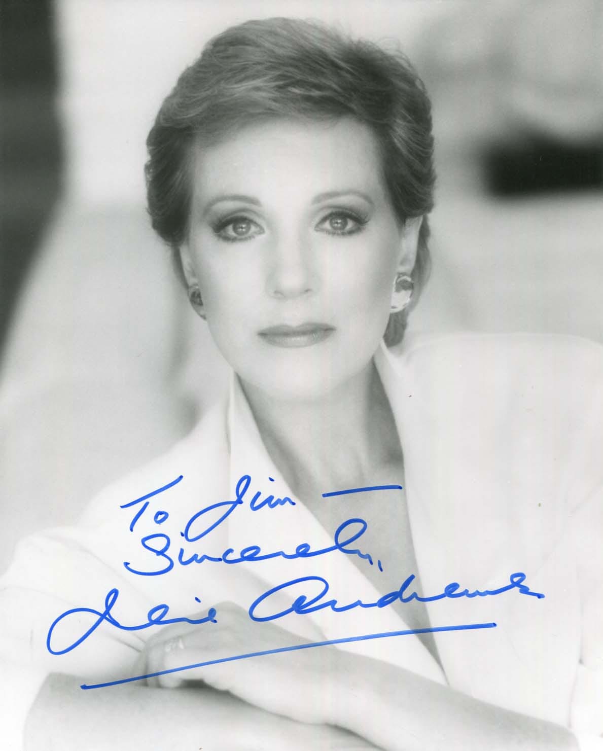 Julie Andrews Autograph | signed photographs