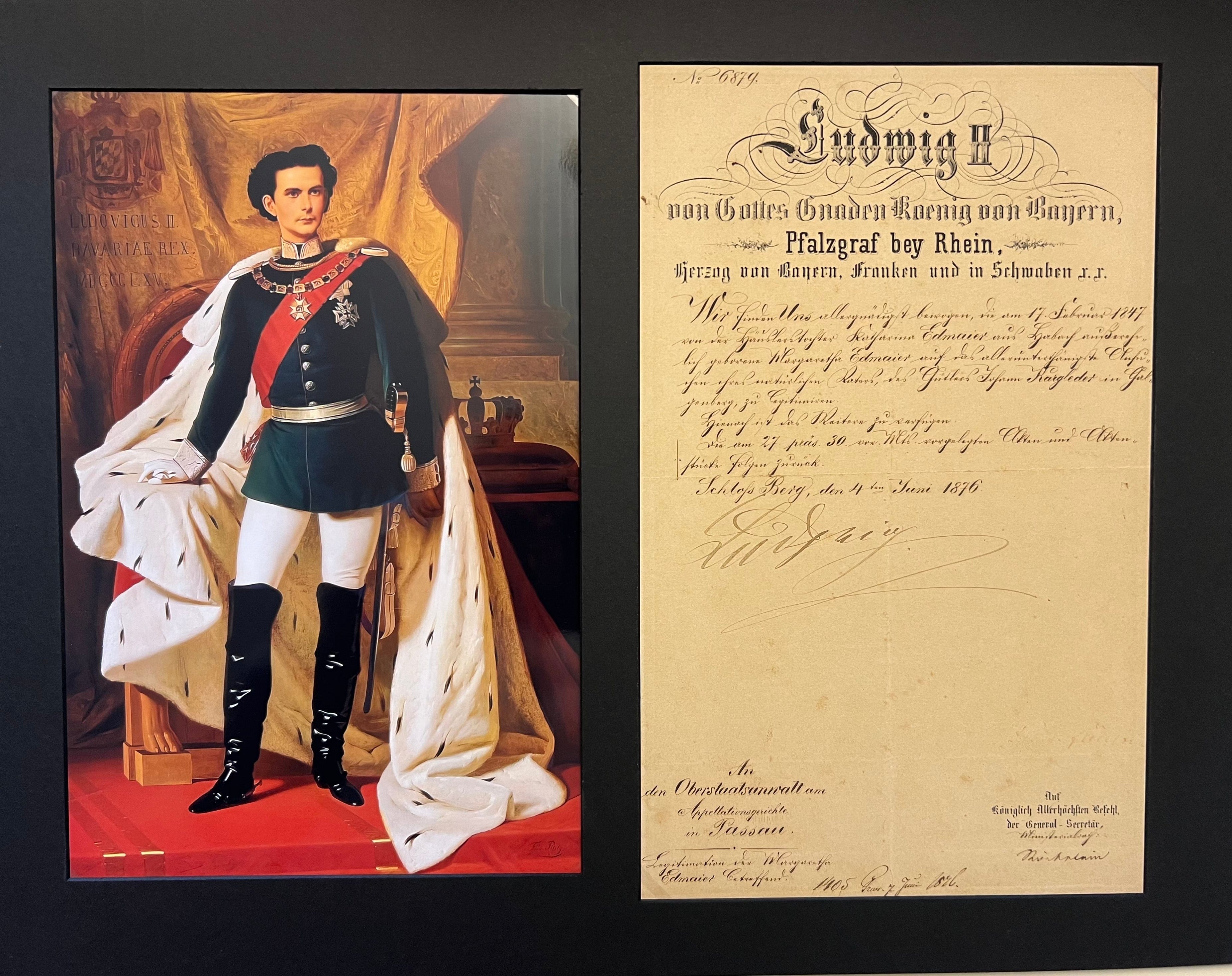 King Ludwig II of Bavaria Autograph Autogramm | ID 8216605982869