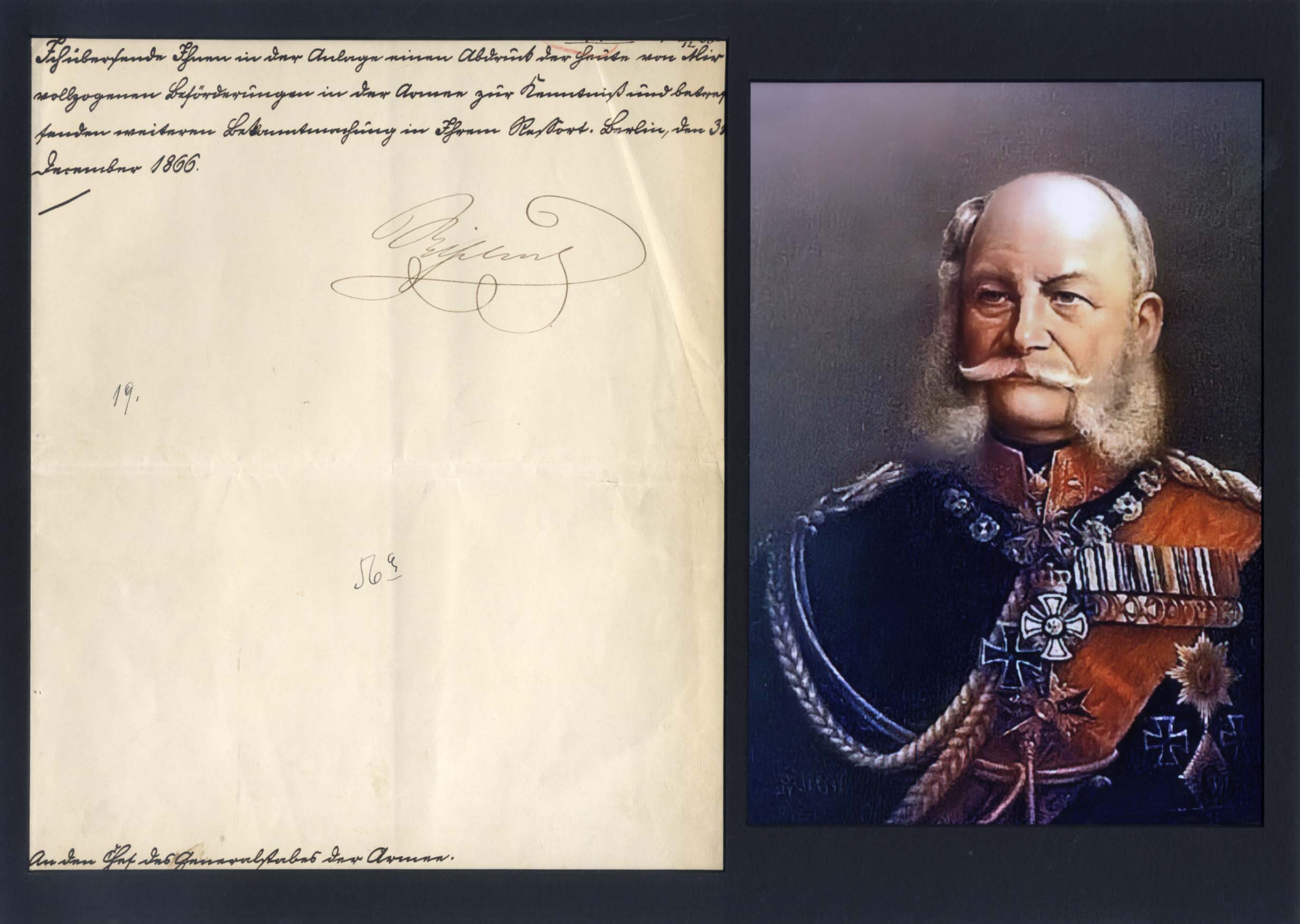 King Wilhelm I of Prussia Autograph Autogramm | ID 14955015864701