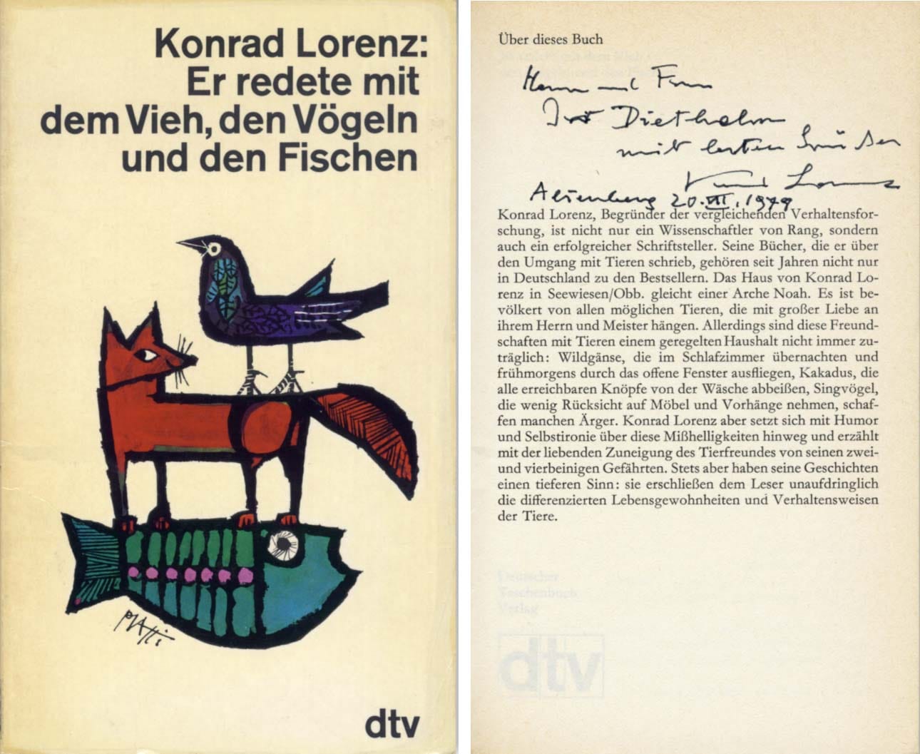 Konrad Lorenz Autograph Autogramm | ID 14679775347069