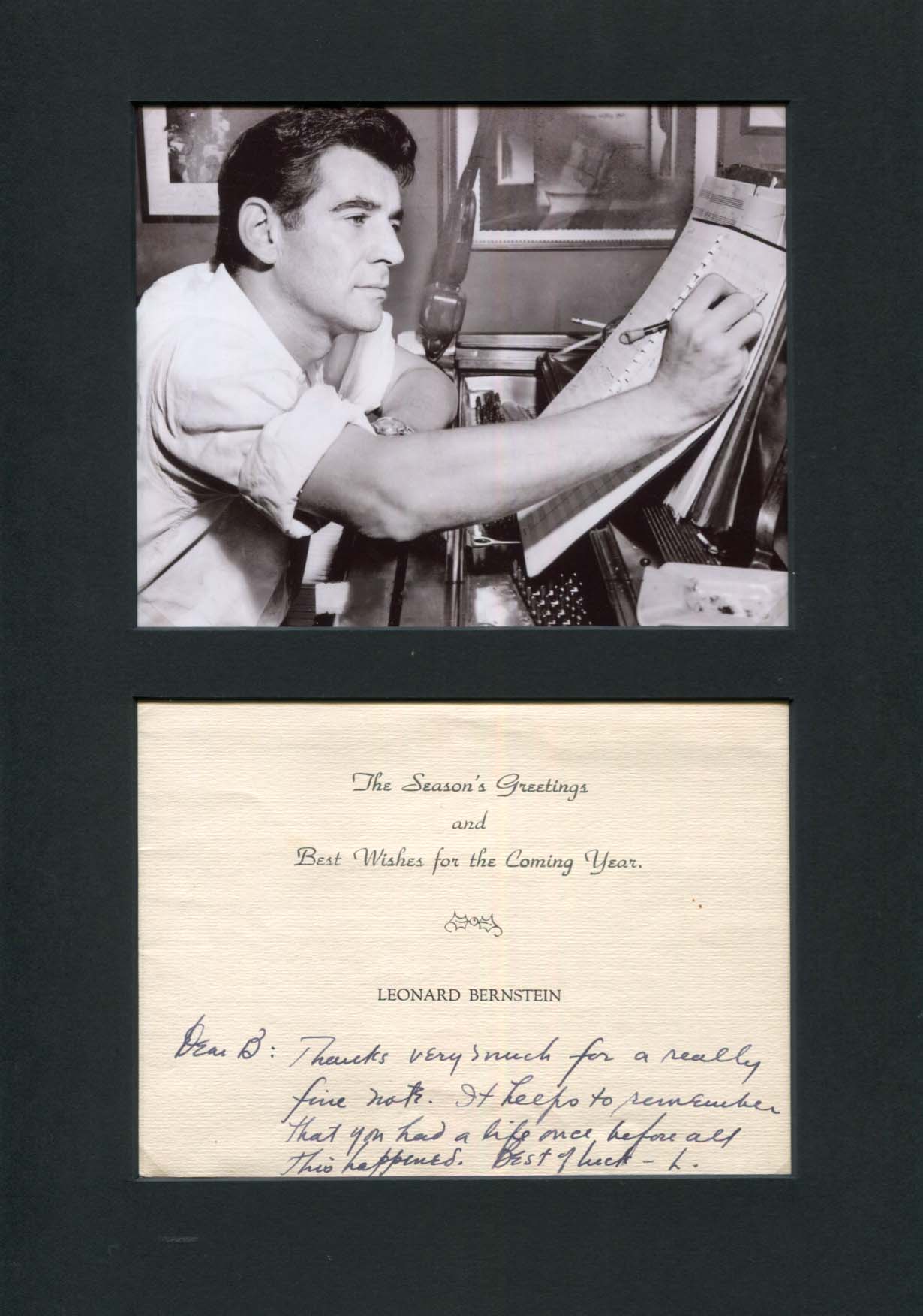 Leonard Bernstein Autograph Autogramm | ID 7988394098837