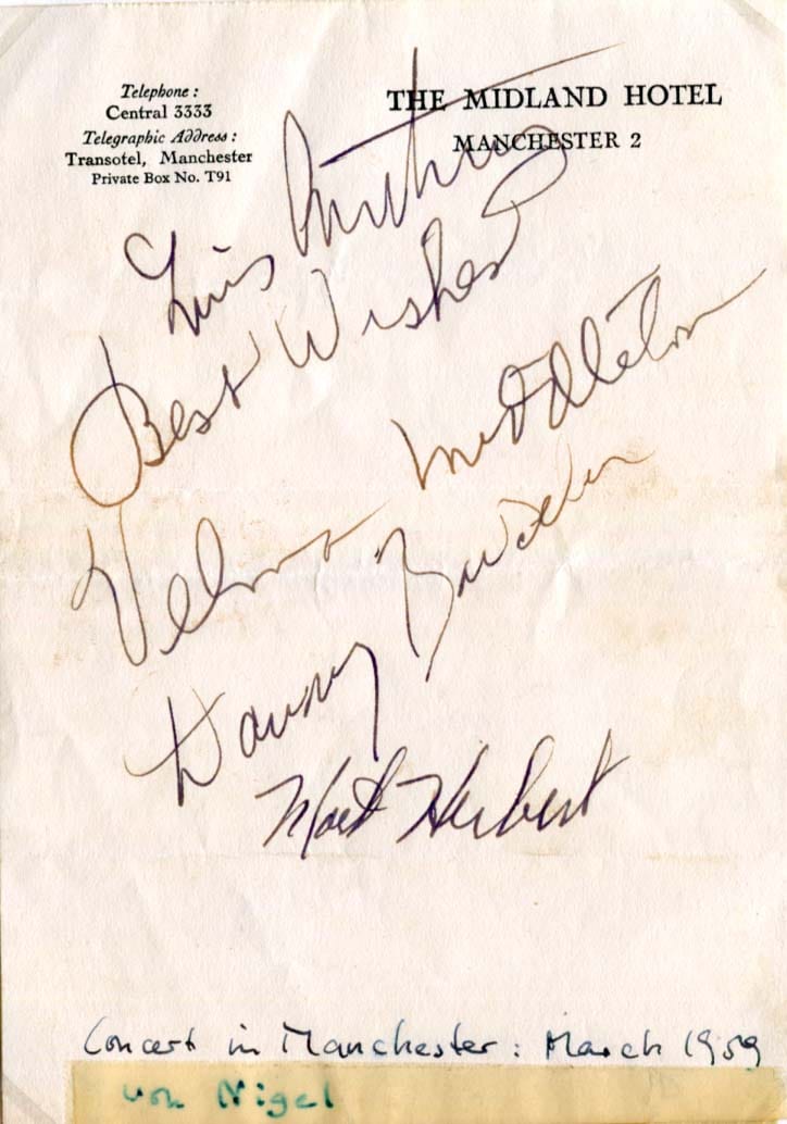 Louis Daniel &amp; Velma Armstrong &amp; Middleton Autograph Autogramm | ID 8097525727381