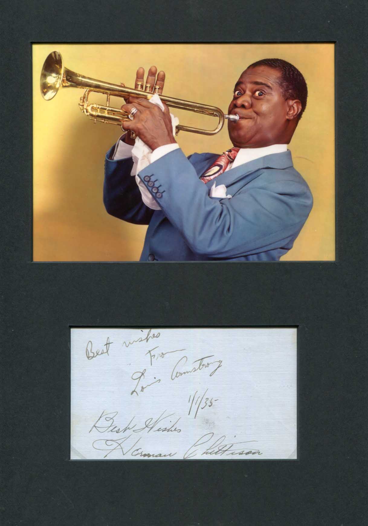 Louis Daniel &amp; Herman &quot;Ivory&quot; Armstrong &amp; Chittison Autograph Autogramm | ID 14889743614333