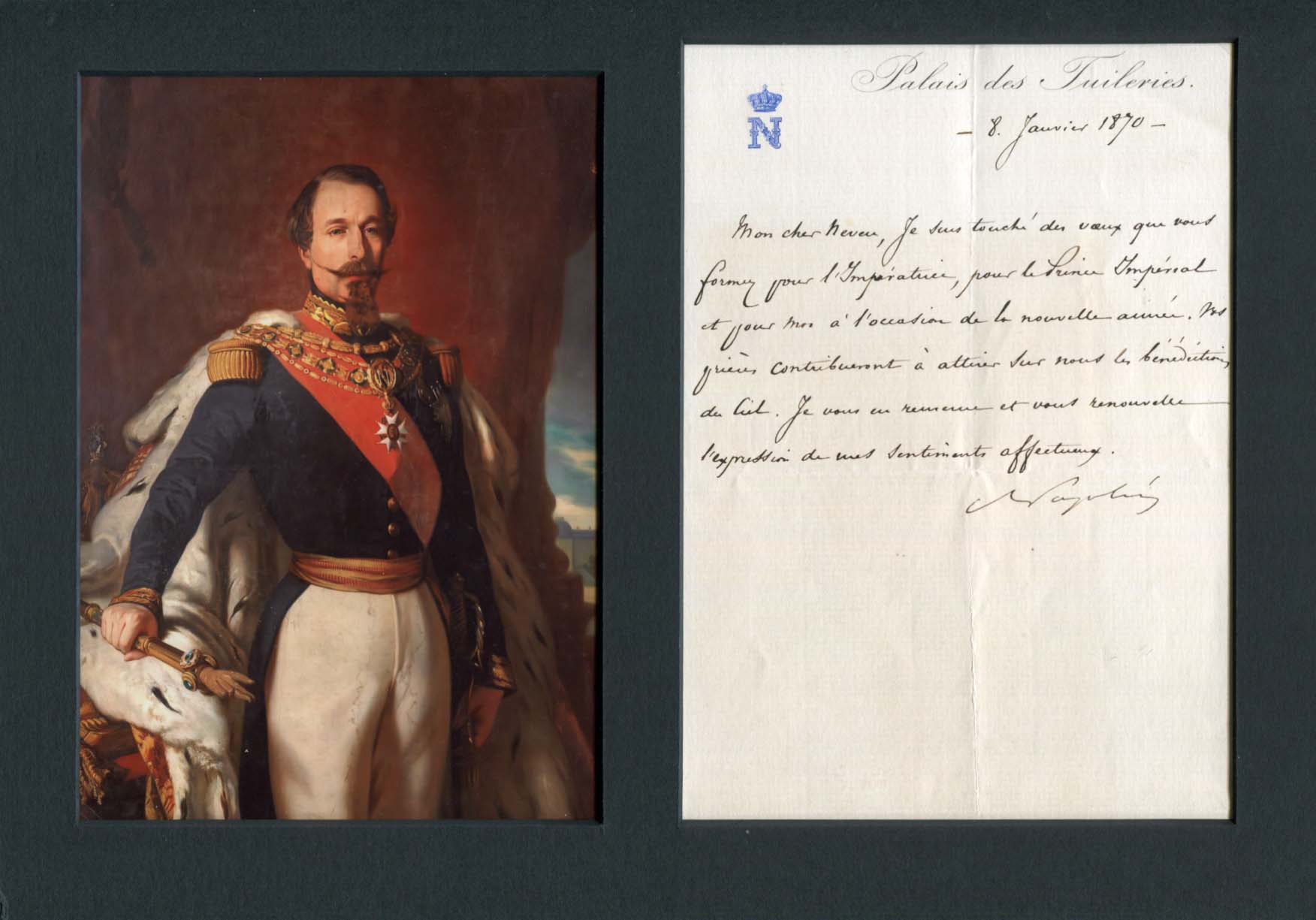 Louis-Napoleon Bonaparte Autograph Autogramm | ID 8126310711445