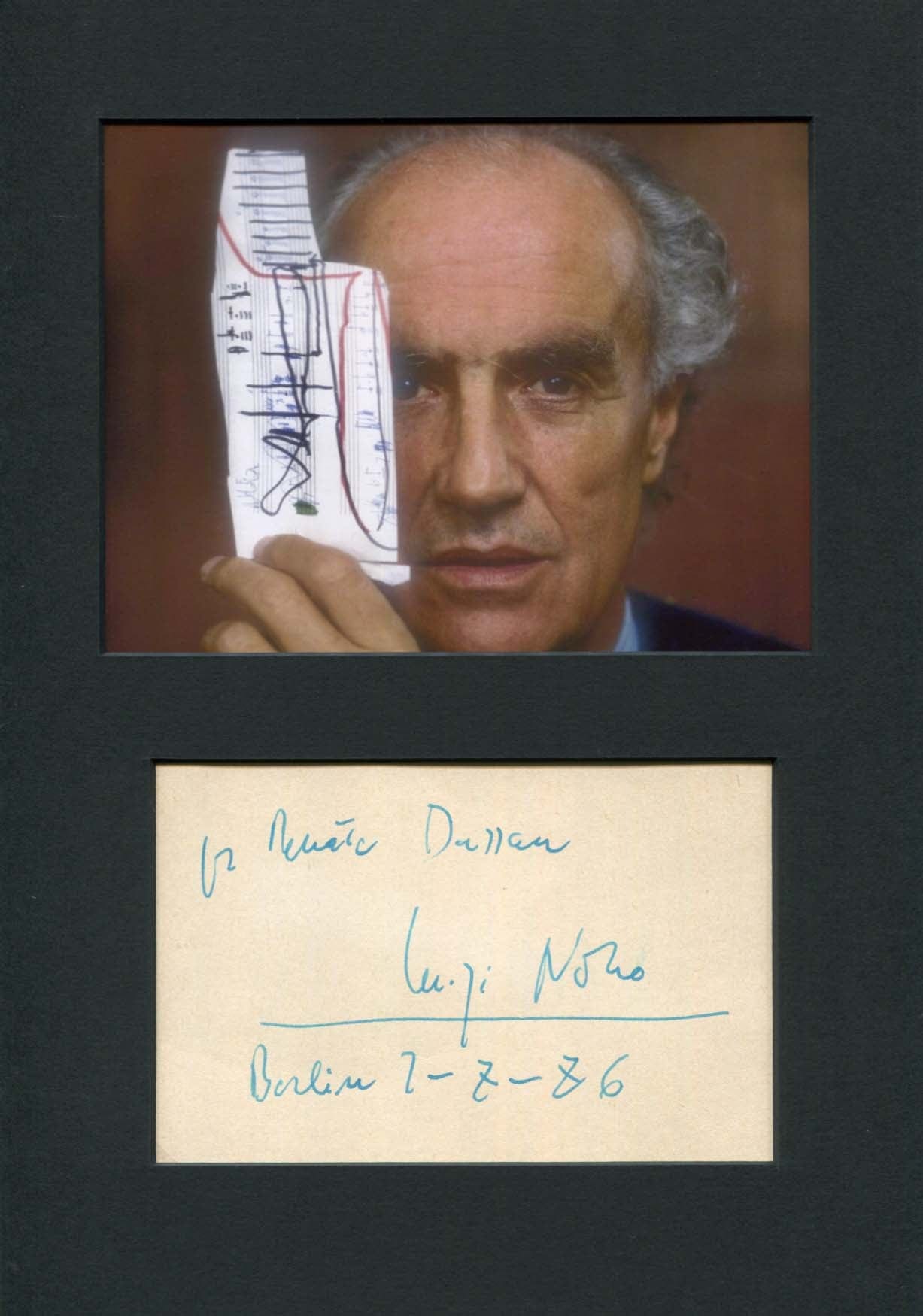 Luigi Nono Autograph Autogramm | ID 8132384030869