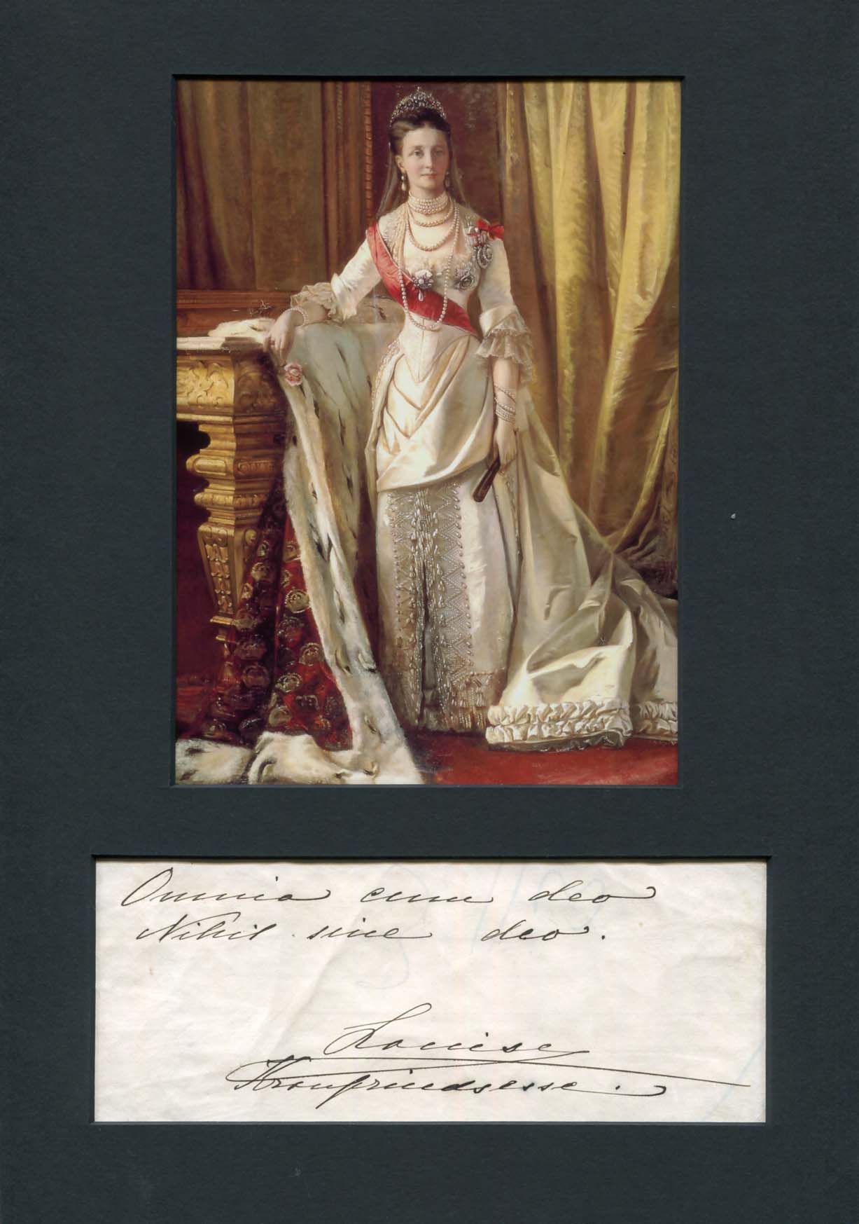 Luise Wilhelmine Friederike Caroline Auguste Julie Louise of Hesse-Kassel Autograph Autogramm | ID 7938632745109