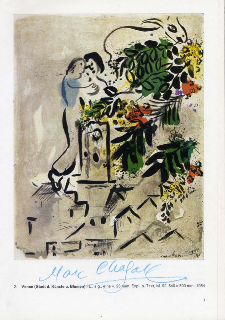 Marc Chagall Autograph Autogramm | ID 14942744412541