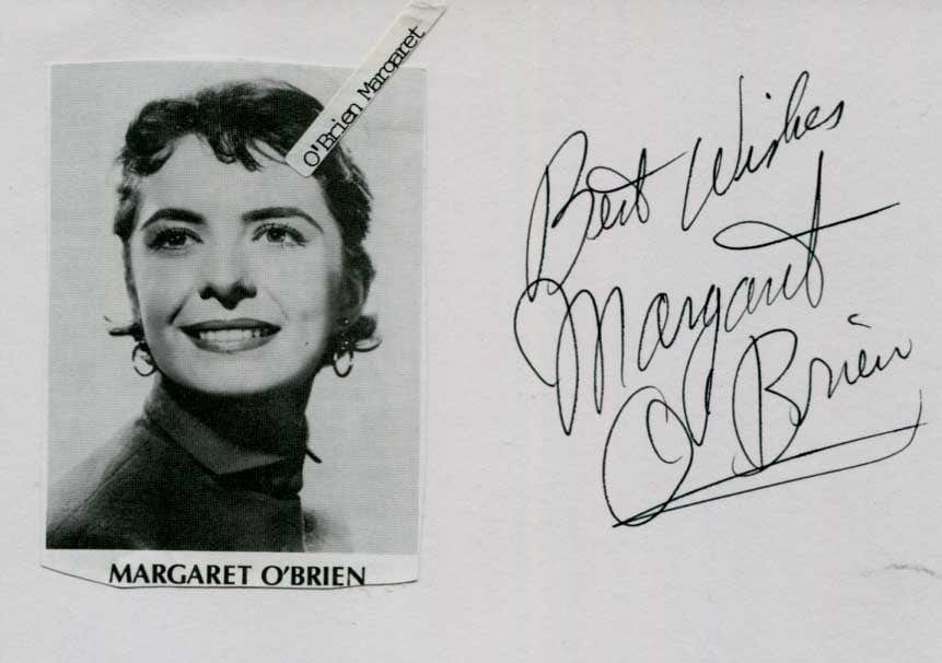 Margaret  O&#039;Brien Autograph Autogramm | ID 14841196216701