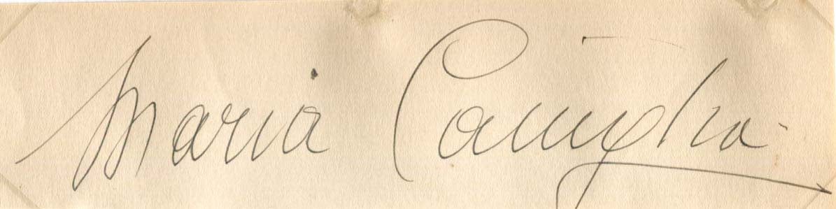 Maria Caniglia Autograph Autogramm | ID 8219782316181