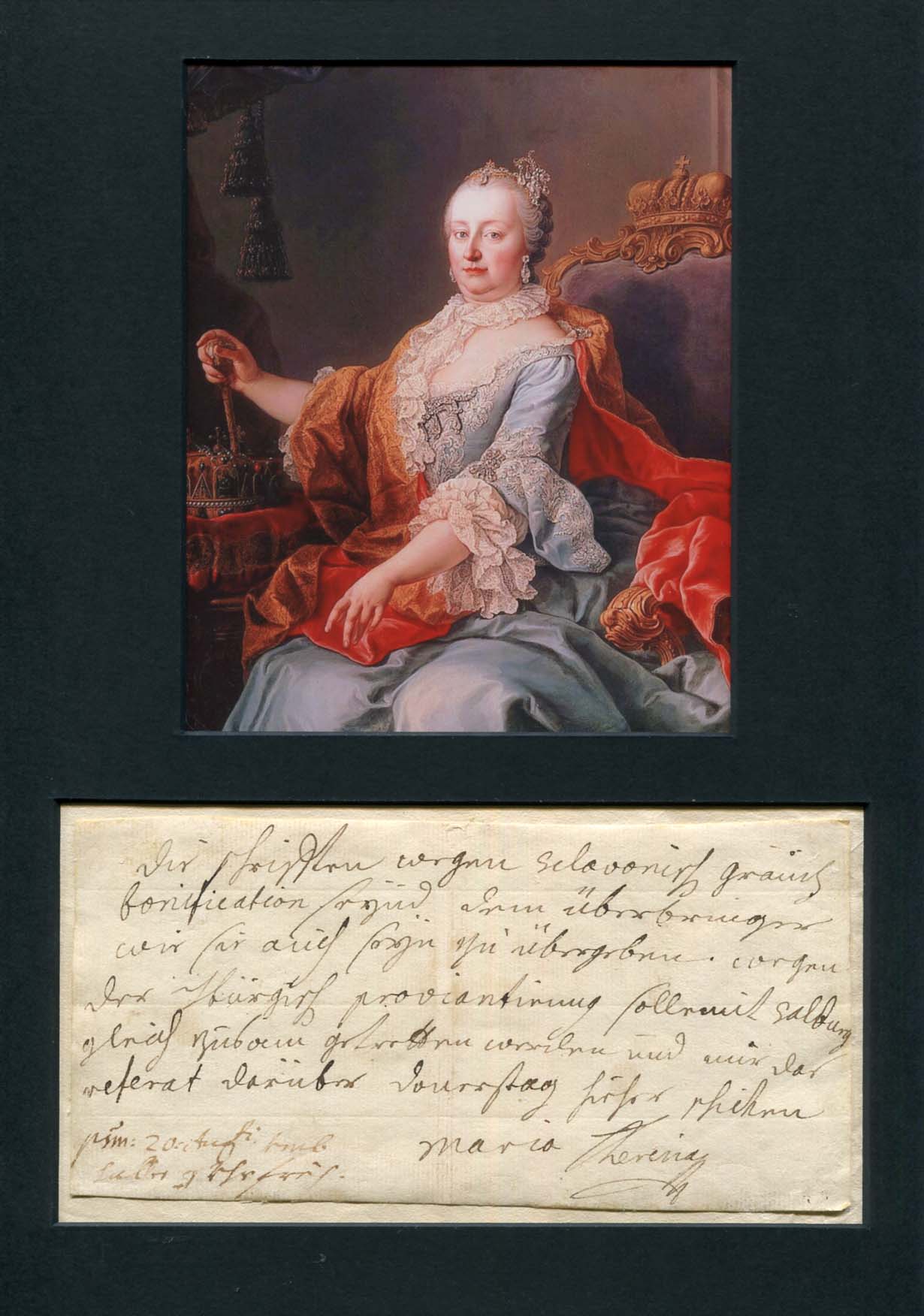 Maria Theresa Walburga Amalia Christina Maria Theresa Autograph Autogramm | ID 7959532470421